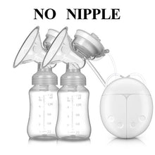 Load image into Gallery viewer, Double Electric Breast Pumps USB Powerful Suction Nipple Pump With Baby Milk Bottle Cold Heat Pad Breast feeding Tools T2236