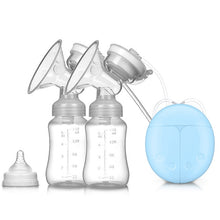Load image into Gallery viewer, Double Electric Breast Pumps USB Powerful Suction Nipple Pump With Baby Milk Bottle Cold Heat Pad Breast feeding Tools T2236