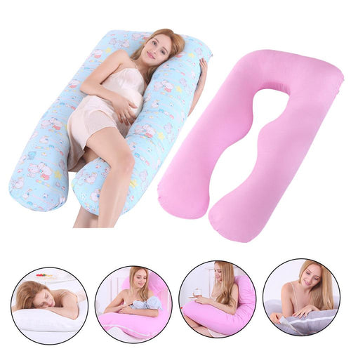 Maternity Pillow Cover Pregnant Woman Pillowcase cotton U-shaped Pillow Sleeping Cushion Case